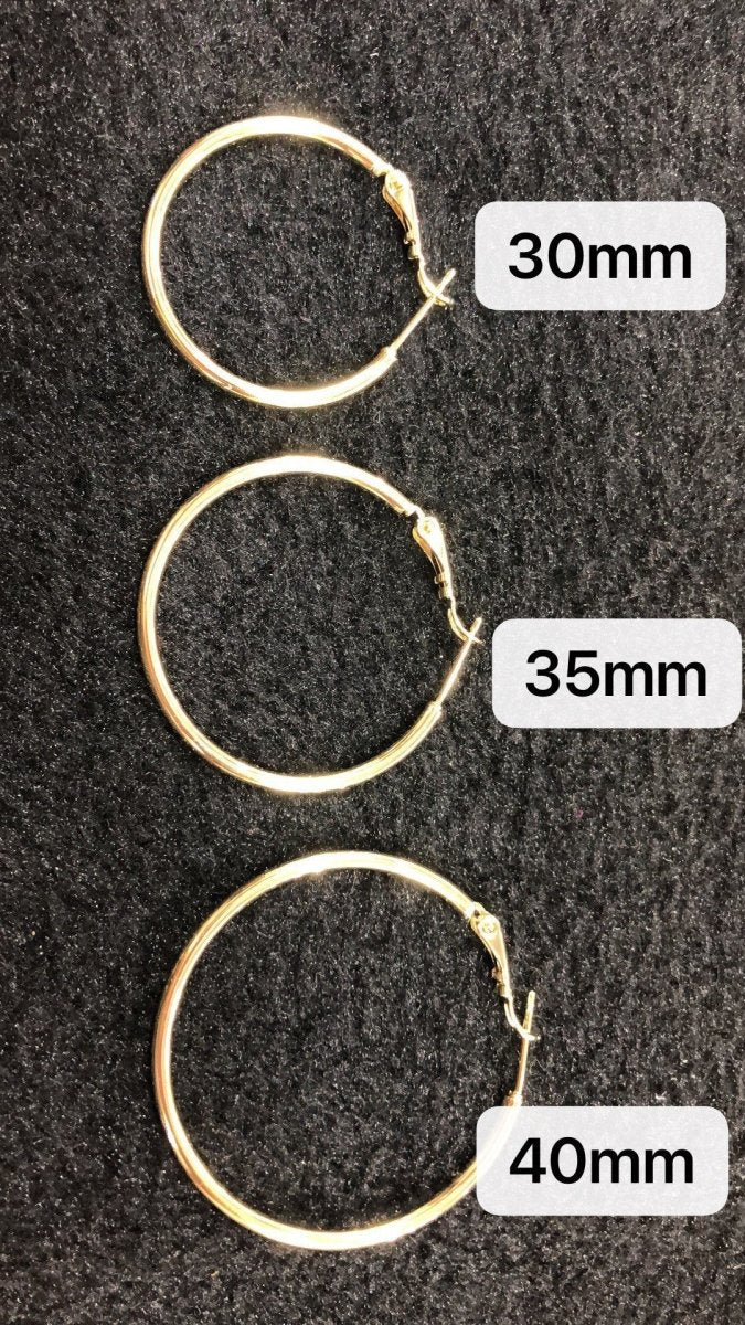 14K / 24K Gold Filled Minimalist Hoop Earrings (Various Sizes)