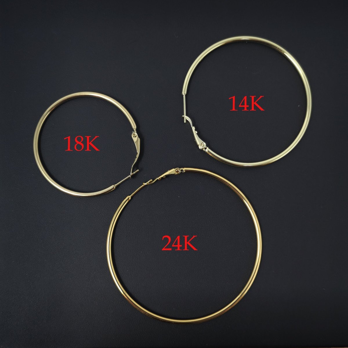 14K / 24K Gold Filled Minimalist Hoop Earrings (Various Sizes)