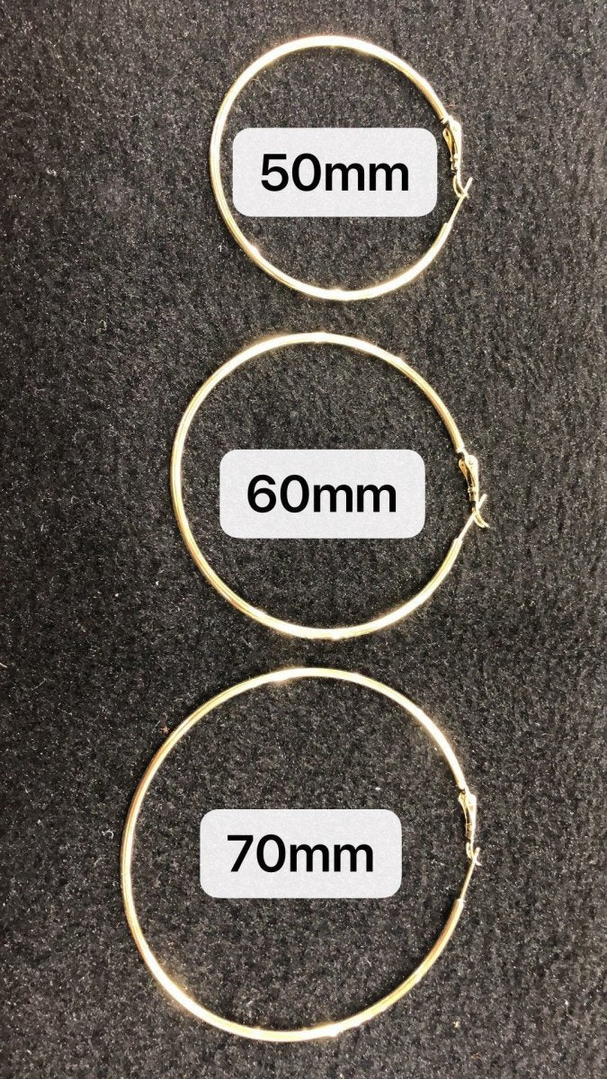 14K / 24K Gold Filled Minimalist Hoop Earrings (Various Sizes)
