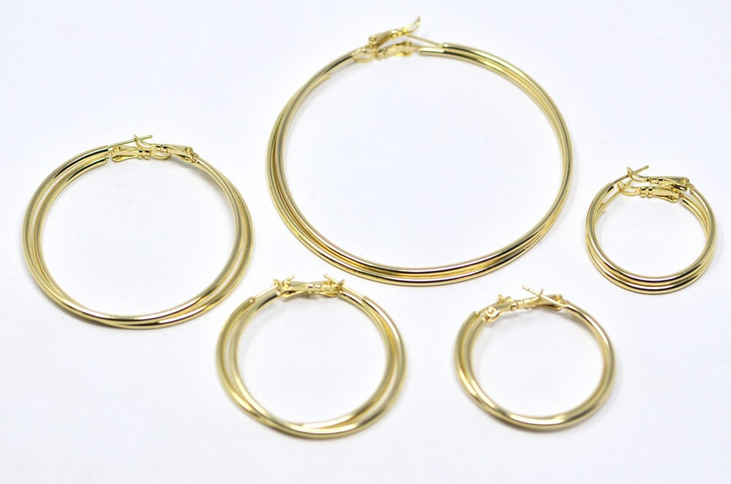 14K / 24K Gold Filled Minimalist Hoop Earrings (Various Sizes)