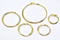 14K / 24K Gold Filled Minimalist Hoop Earrings (Various Sizes)