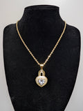Locked in Love – 14k Gold-filled Pavé Heart Padlock