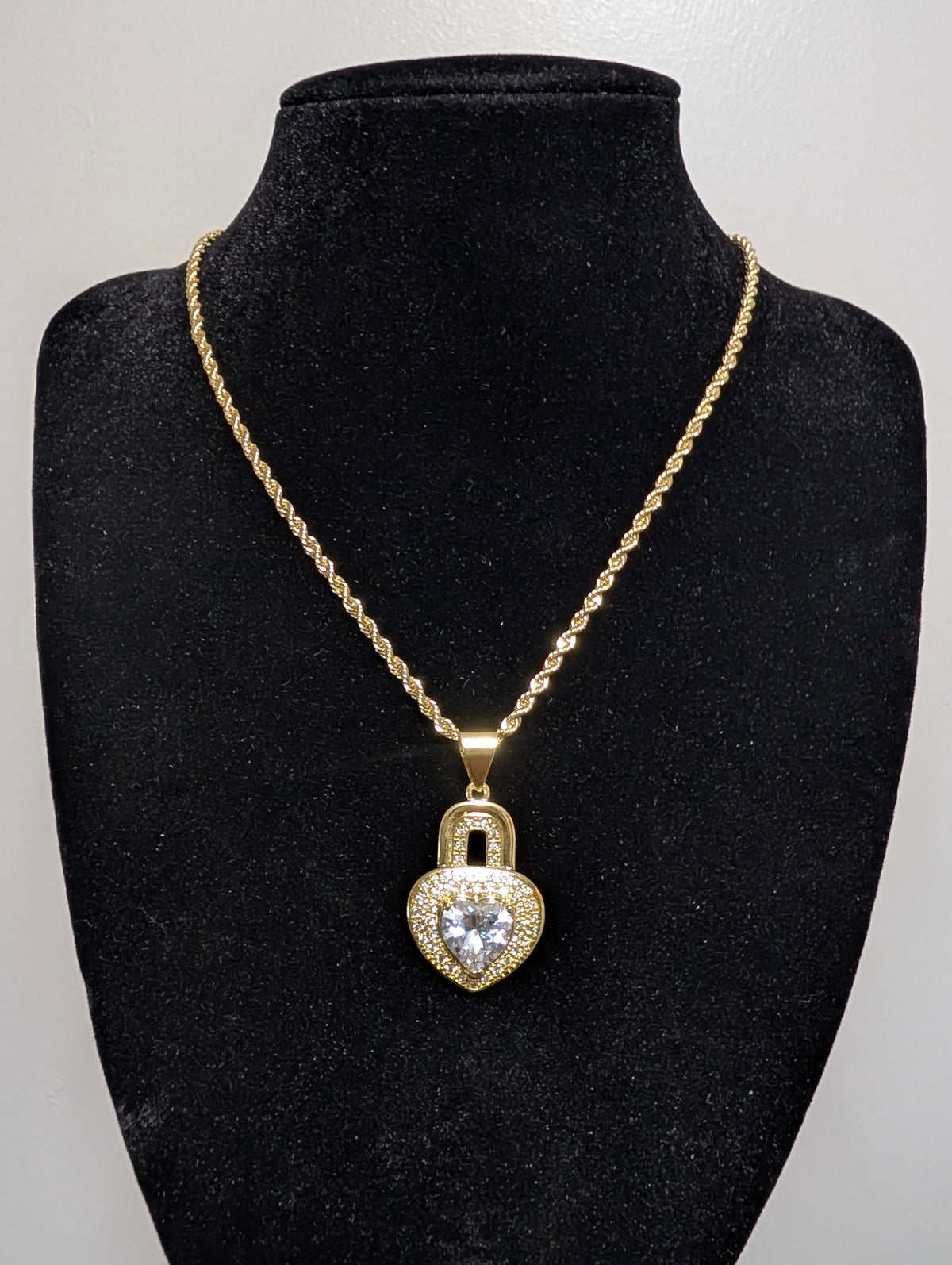 Locked in Love – 14k Gold-filled Pavé Heart Padlock